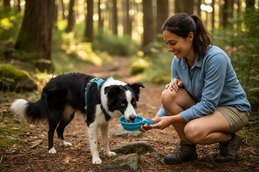 Moment de complicité lors de l'hydratation